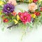 Artificial Spring Summer Wreath Peony Wreaths for Front Door with Olive Leaf,Eucalyptus Leaf,Daisy,Lavender for Indoor Outdoor Wall Festival Home Farmhouse Wedding Decor